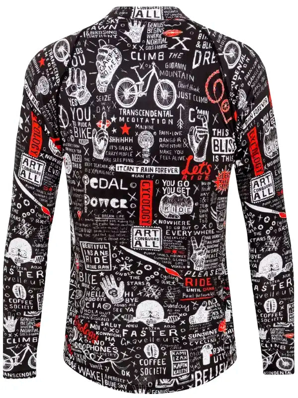 Bike Graffiti Long Sleeve MTB Jersey