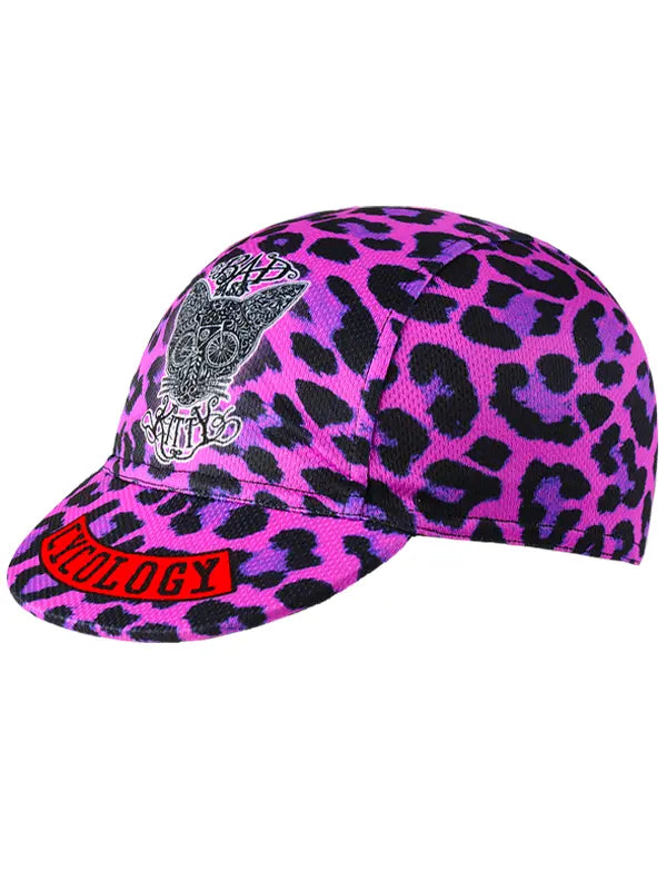 Kitty Pink Cycling Cap Front  | Cycology USA