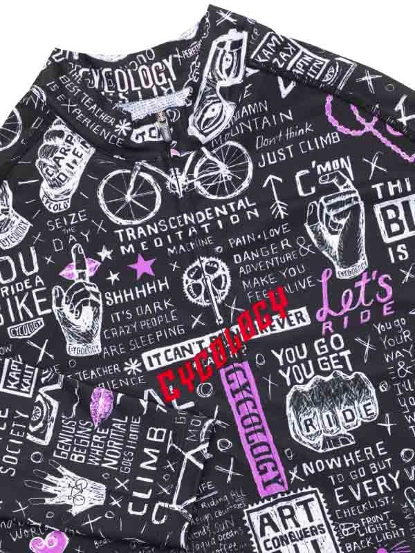 Bike Graffiti Lightweight Long Sleeve Summer Jersey - Cycology Clothing US