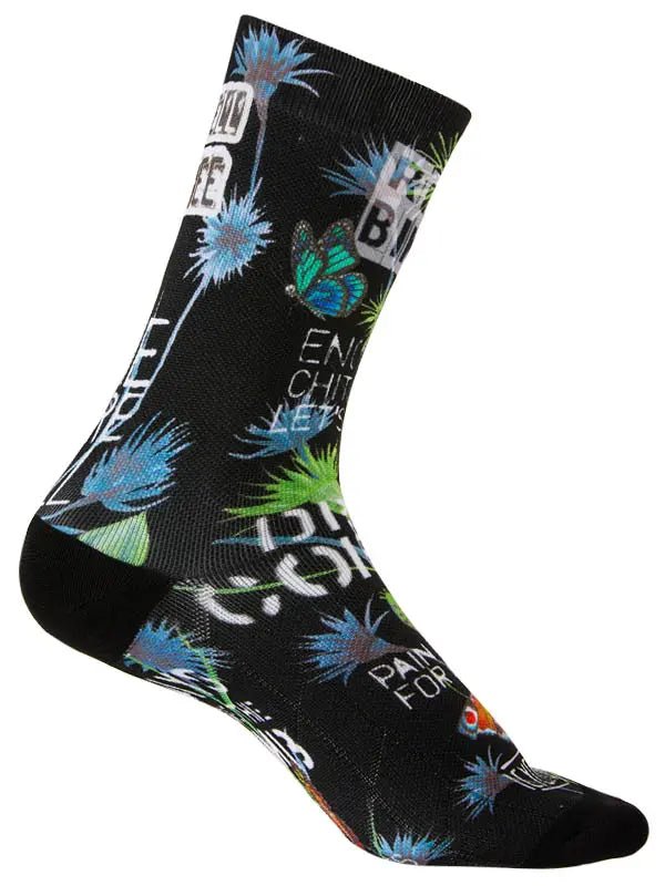 Gangsta Black Cycling Socks - Cycology Clothing US