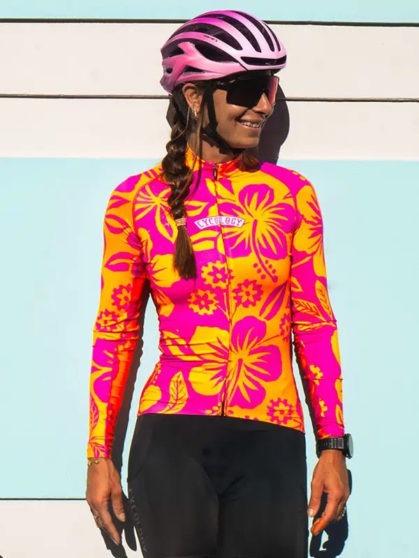 Oahu Women's Summer Long Sleeve Jersey - Cycology Clothing US