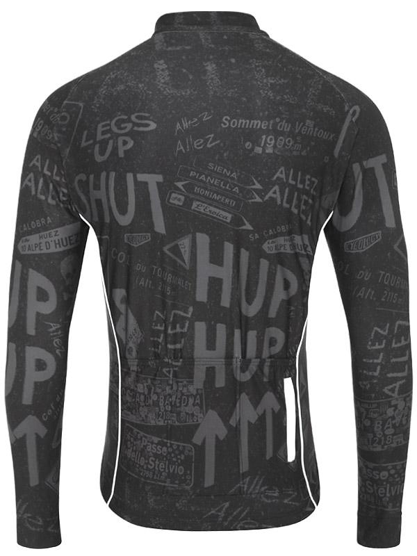 Allez Allez Mens Long Sleeve Black Cycling Jersey Cycology USA