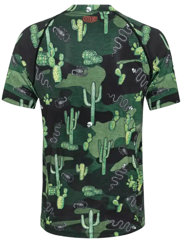 Totally Cactus Men's Short Sleeve Mountain Bike Jersey